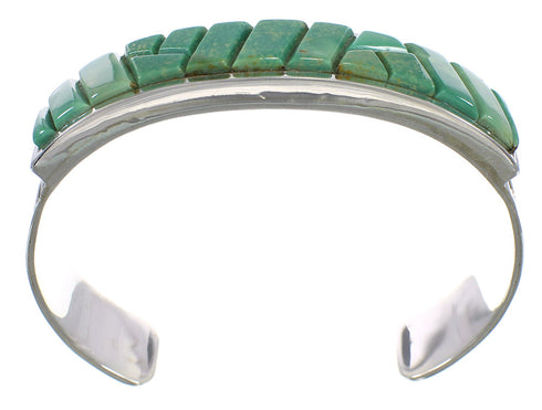High Quality Sterling Silver Turquoise Water Waves Bracelet VX60456